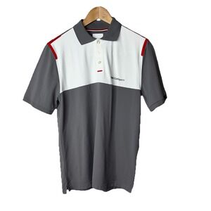 Men’s BMW Short Sleeve‎ Polo Shirt Gray Size Small